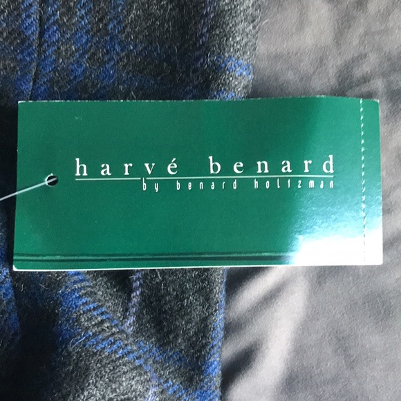 Harve Benard 100% wool A-line dark grey and blue Size 6 skirt Brand new - Picture 7 of 11